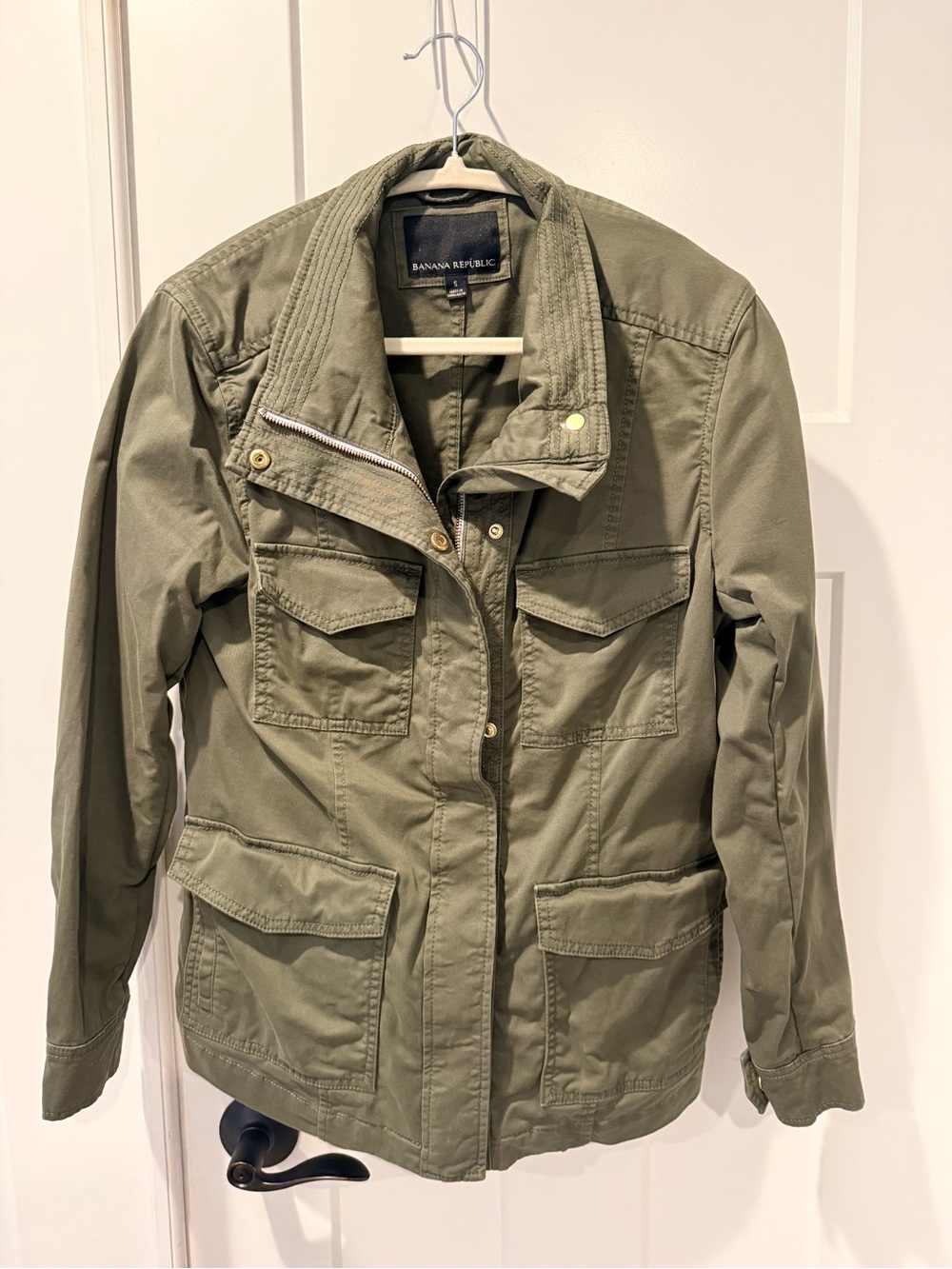Banana Republic Military-Inspired Olive Utility Jacket